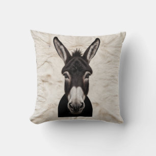 Farmhouse Chic: Black and White Donkey Kilim Pillo Cushion