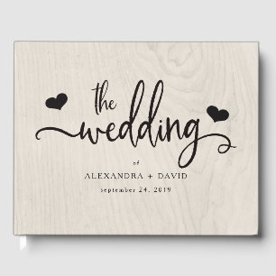 Farmhouse Chic   Modern Rustic Wedding Guest Book