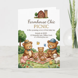 Farmhouse Chic Picnic Invitation