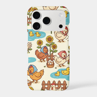 Farmhouse Chicken Duck Pond iPhone 17 Case