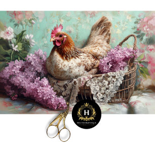 Farmhouse Chicken Furniture Decoupage Tissue Paper