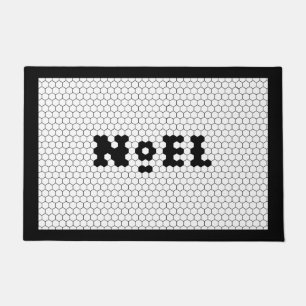 Farmhouse Christmas Christian Noel Tile Design Doormat