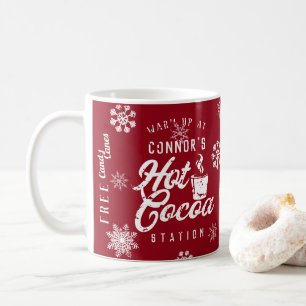 Farmhouse Christmas Custom Family Hot Cocoa Coffee Mug