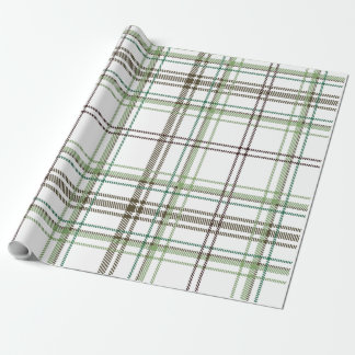 Farmhouse Christmas Green and Red Plaid Wrapping Paper