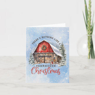 Farmhouse Christmas Holiday Card