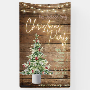 Farmhouse Christmas Party Banner