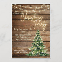 Farmhouse Christmas Party Invitation