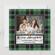 Farmhouse Christmas Plaid, One Photo