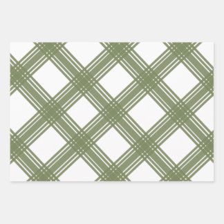 Farmhouse Christmas Soft Green Wrapping Paper Sheet