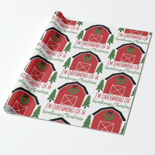 Farmhouse Christmas Wrapping Paper