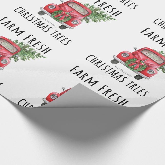Farmhouse Christmas Wrapping Paper (Corner)