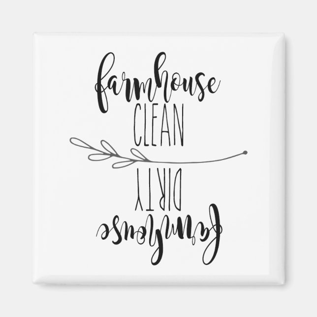 Farmhouse Clean/Dirty Dishwasher Magnet (Front)