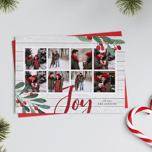 Farmhouse Collage   Holiday Photo Card