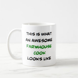 farmhouse cook, awesome coffee mug