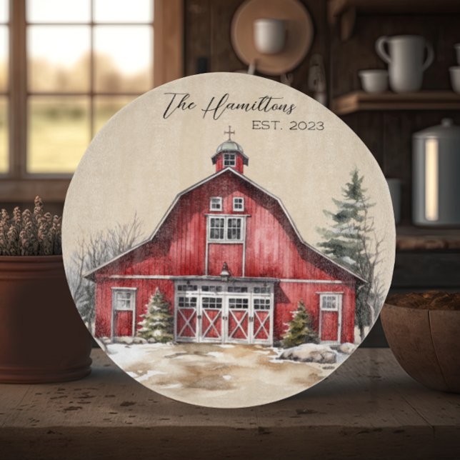 Farmhouse Country Christmas Custom Cutting Board (Creator Uploaded)