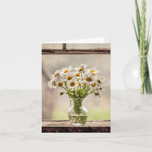 Farmhouse Daisy Bouquet Note Card