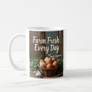 Farmhouse Eggs in Basket Mug