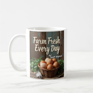 Farmhouse Eggs in Basket Mug
