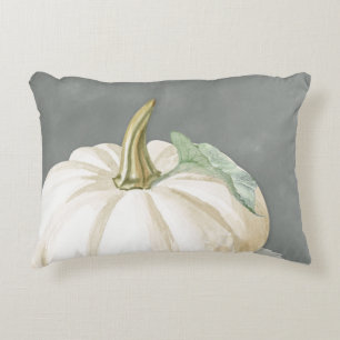 Farmhouse fall white pumpkin decorative cushion