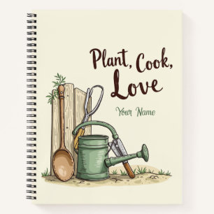 Farmhouse Family Cookbook Binder – Editable Quote Notebook
