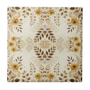 Farmhouse Floral Ceramic Tile