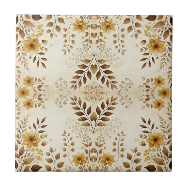 Farmhouse Floral   Ceramic Tile (Front)