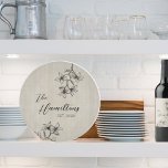Farmhouse Floral Custom Established Year  Cutting Board<br><div class="desc">This cutting board features a digitally hand illustrated floral design on a neutral beige background. Easily customise this tray using the personalisation feature. Perfect for Wedding gifts,  couples first Christmas gifts,  or housewarmings.</div>