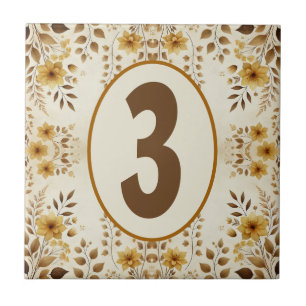 Farmhouse Floral Customisable Ceramic Tile