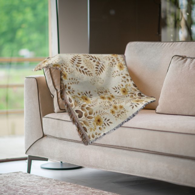 Farmhouse Floral Throw Blanket (Creator Uploaded)