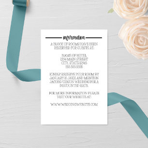 Farmhouse Fonts Wedding Enclosure Card