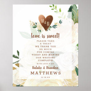 Farmhouse Fresh Rustic Love is Sweet Wedding Sign