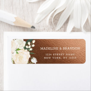 Farmhouse Fresh Rustic Wedding Return Address Label