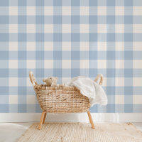 Farmhouse Gingham Baby Blue