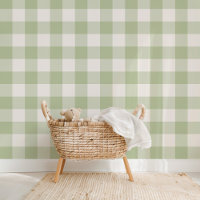 Farmhouse Gingham Sage Green