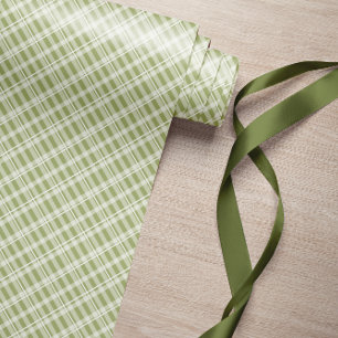 Farmhouse Green Tartan Plaid  Wrapping Paper