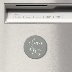 Farmhouse Grey Texture White Dishwasher Magnet
