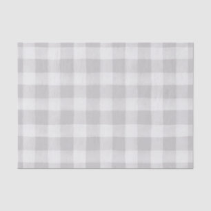Farmhouse Grey & White Buffalo Plaid Tissue Paper