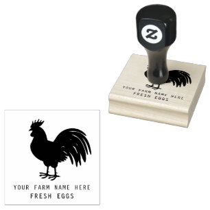 Farmhouse Hen   Farm Or Chicken Coop Personalised  Rubber Stamp