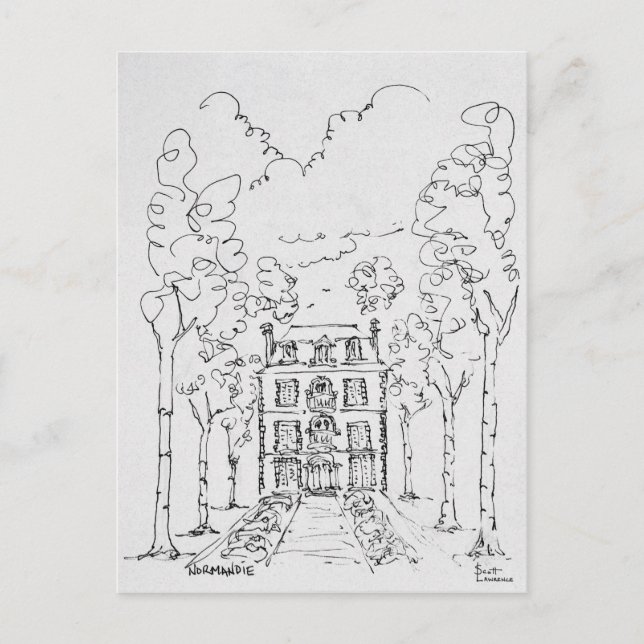 Farmhouse Horse Farm | Normandy, France Postcard (Front)