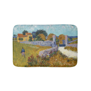 Farmhouse in Provence (1888) by Vincent Van Gogh Bath Mat