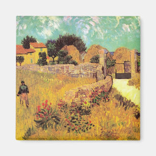 Farmhouse in Provence by Vincent van Gogh Magnet