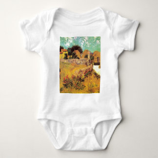 Farmhouse in Provence by Vincent van Gogh van Gogh Baby Bodysuit
