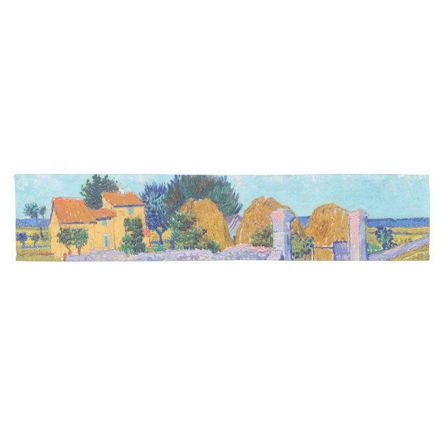 Farmhouse in Provence, Van Gogh Short Table Runner (Horizontal)