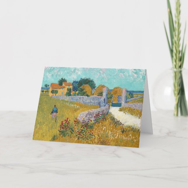 Farmhouse in Provence, Van Gogh, Thank You Card (Front)