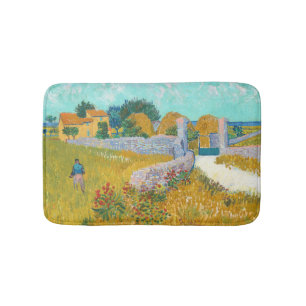 Farmhouse in Provence - Vincent van Gogh Bath Mat