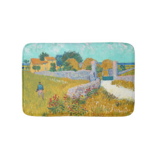 Farmhouse in Provence - Vincent van Gogh Bath Mat