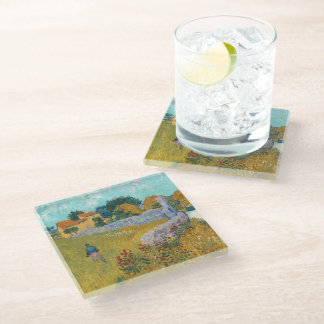 Farmhouse in Provence | Vincent van Gogh Glass Coaster