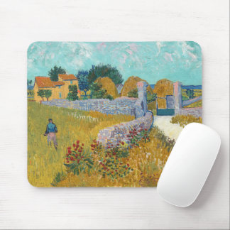 Farmhouse in Provence | Vincent Van Gogh Mouse Pad