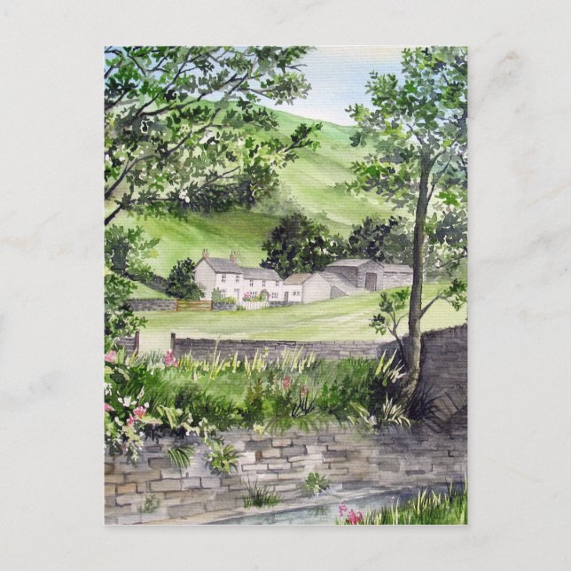 Farmhouse in St Johns in the Vale Lake District Postcard (Front)