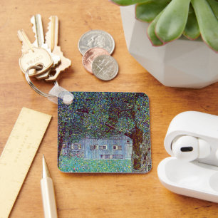 Farmhouse in Upper Austria by Gustav Klimt Key Ring